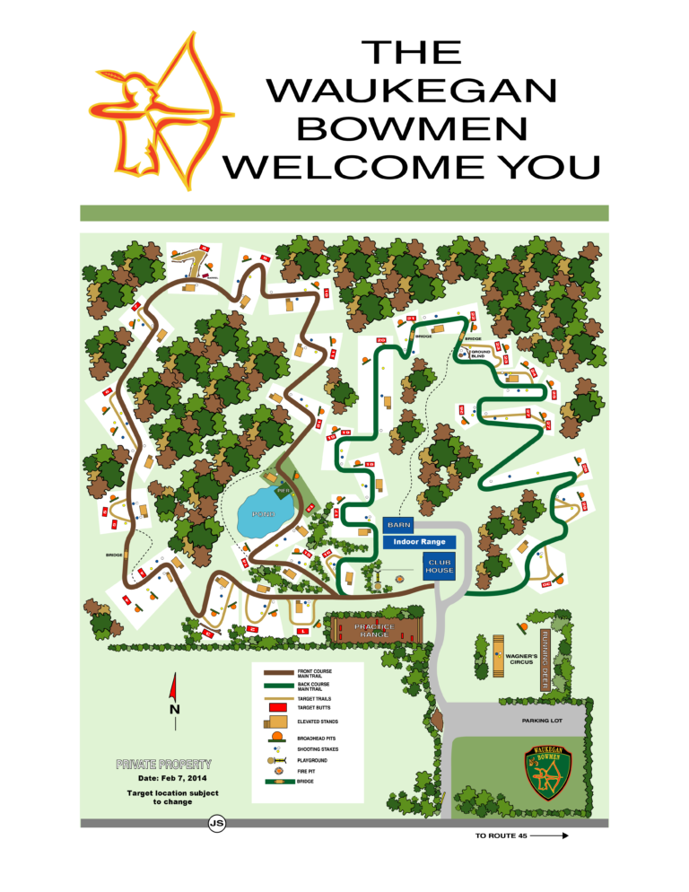 Club Range Map - Waukegan Bowmen